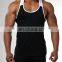 Scoop bottom custom Tank tops for men cotton spandex jersey tanks wholesale gym wear tops