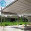 Wall Hanging Waterproof Motorized Retractable Awnings Pergola With Led Light For House Corridor