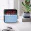 Mini Fabric Wireless Portable Alarm Clock Speaker