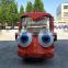 Funny cartoon design amusement theme park battery kids and adult sightseeing car for sale