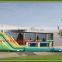 Factory supply giant inflatable water slide with pool