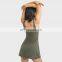 New Tennis Set Short Jumpsuit Lined Tennis Dress Shorts With Hidden Pocket Outdoor Running Wear Women Sports Dance Dress