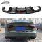 A4 S4 B8.5 KB Style  Carbon Fiber Rear Diffuser With Light Rear Bumper Lip For Audi A4 S4 B8.5