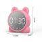 Speaker Alarm Clock Wireless Mini Speaker High Volume Heavy Bass Gift Alarm Clock Home Desktop Small Stereo