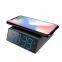 3 in 1 15W Fast Charging Led Display Desk Alarm Clock Wireless Charge Station Mobile Phone Wireless Charger