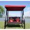 ready to ship outdoor wicker double seat swing chair