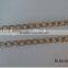 Light Gold Plated Link Curb Aluminum Chain