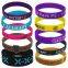 Promotional Glowing Customized Design Wear Resistant Rubber Wristband for Running Activity