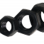 Hex nut hex nut high strength grade 8.8 external hex screw cap blackening heat treatment tempered hex thickened enlarged fine tooth nut