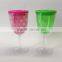 Wholesale Goblets Double Wall Plastic Halloween Beakers With Pvc Insert
