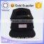 Black flat cap short brim cap with metal back closure