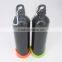China Made Top Level Aluminium Sports Water Bottle With Carabiner and Base