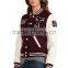 Women Wholesale Embroidered Leather Letterman Varsity Jacket