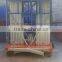 Hot sale small volume double mast aluminum alloy lift platform aerial working one man control platform lift
