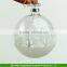 Christmas clear glass baubles etched sparkling vintage Decorations