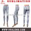 spandex/ polyester custom sublimation printing pants womens yoga tights