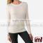 Women's 100% Cashmere Long Sleeve Crew Neck Sweater