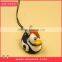 Rubber color duck with keychain/plastic keychain gift