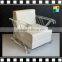 Modern Elegant Clear Acrylic Carved Living Room Coffee Table and Sofa Chair With Leather for Home /hotel /office
