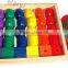 good quality colorful wooden beads set OEM educational classic toys-beads set EZ3004