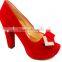 hot sell strong high heel platform shoes for party with golden button