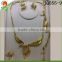 JQ055-10 wholesale fashion jewelry gold plated jewelry gold necklace jewelry set
