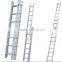 Aluminum 3 section Combination ladder, high strenghth extension ladder,6 steps--12steps