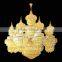 Huge golden crystal church lampen