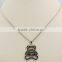 Trendy Stainless Steel Bear Pendant Women Jewelry Necklace