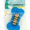 New Fashion Puppy Dog Pet TPR bone toys with rope blue