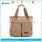 wholesale promotion leisure canvas tote handbag for men and women