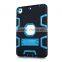 Hot sell hard stand 2 in 1 TPU hybrid tab cover for Apple iPad mini case, bumper mobile skin