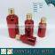 Red Electroplating Glass Essential Oil Bottle With Aluminum Cap
