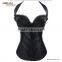 Halter Lace Up Black Open Hot Sex Women Photo Corset