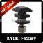 KYOK 2016 fancy decorative stretch curtain rods accessories,spray paint technology aluminum zinc curtain rod finial