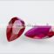 factory wholesale machine cut colored 3# ruby gem hot gemstone
