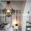 Vintage Rustic 3 lights Hemp Rope chandekier,Loft Industrial Wrought Iron Pendant Light with CE Spareparts MD82067