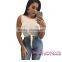 2016 hot sale new Rosy Strappy Halter Gym crop top sweat suit