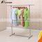Single pole stainless steel no rust vertical clothes hanger rack