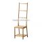 new design bamboo chair with towel rack Easy to assemble bamboo chair wholesale