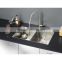 Zero Radius Undermount Stainless Steel Double Bowl Kitchen Sink 16 Gauge