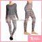 Hot sale tight slim fit yoga pants camouflage lady sublimation yoga pants