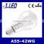 A55 Halogen bulb 42w glass body e27 bulb