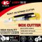 18mm Snap Off Blade Plastic with rubber grip handle safety box cutter knives for industrial