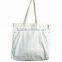 Standard size Plain white cotton canvas tote bag