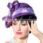 New Elegant Sinamay Church Hats Women Designer Hats Wholesale