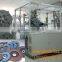 Automatic labeling machine of flap discs producing