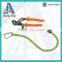 Fashion design hook loop PU logo carabiner tool lanyard two hooks lanyard