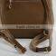 Women school leather backpack