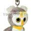 Factory directly stuffed soft animal owl toys plush lifelike owl keychain
